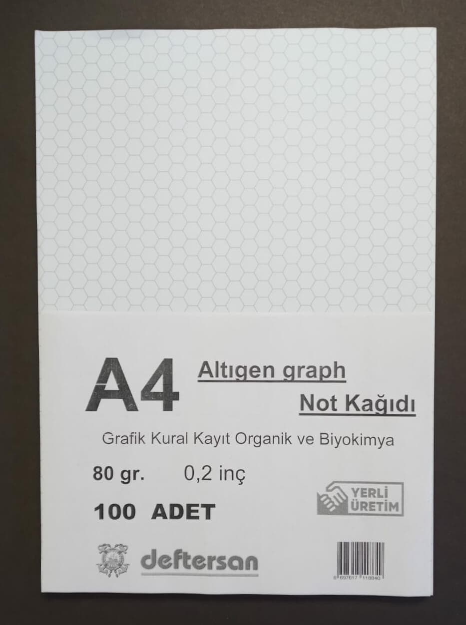 Altıgen Graph Not Kağıdı